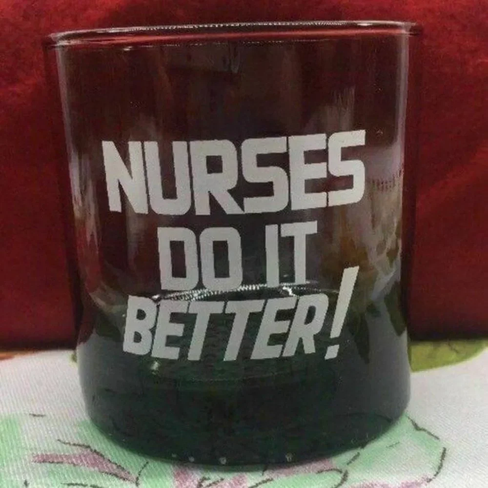 Covid Nurse Set of 4 Drinking Glasses‎